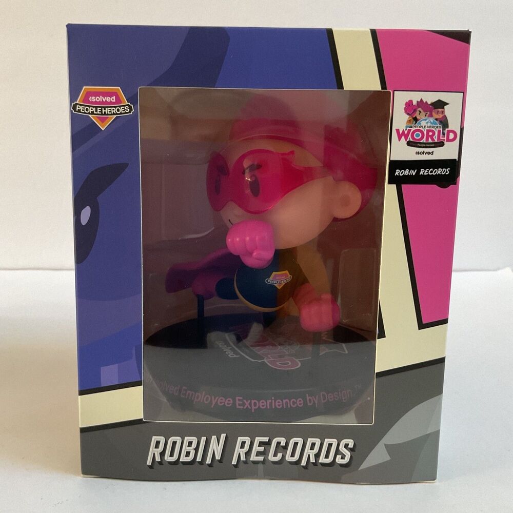 Isolved People Heroes Mascot Robin Records Plastic Model Figurine New In Box